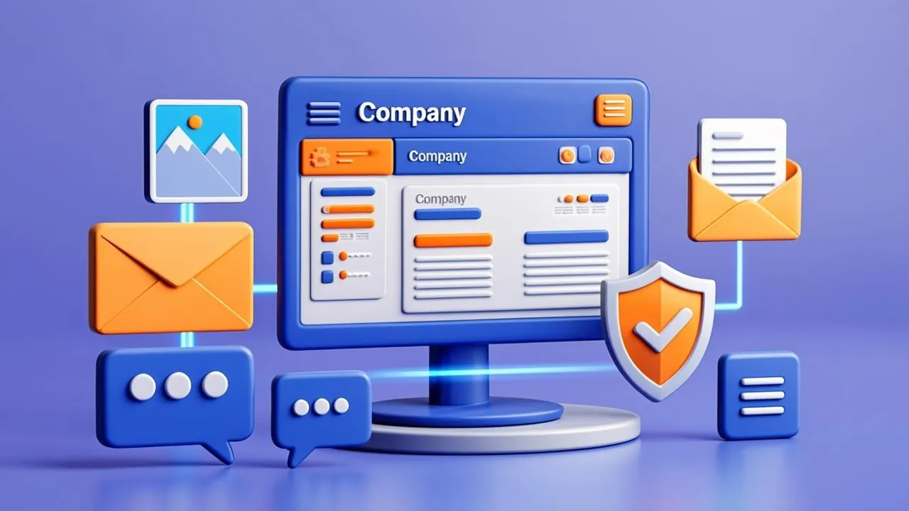 امکانات سایت شرکتی حرفهای؛ مدیریت محتوا، فرم تماس، گالری و امنیت